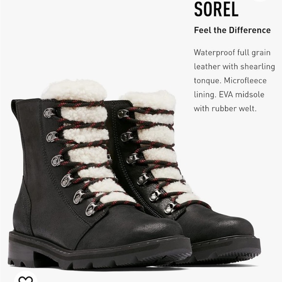 Sorel Lennox Lace Cozy Suede Waterproof Boots - Picture 6 of 7